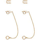 Forever 21 Chained Ear Cuff Set in 