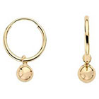 Target 14K 10mm Endless Drop Earrings with 4mm Beads