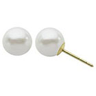 PearLustre by Imperial Pearl 6-6.5mm Fine Quality Freshwater Cultured Pearl 10kt Stud Earrings - White