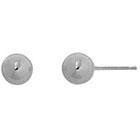 Lord & Taylor 14K White Gold Polished Ball Earrings