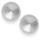 Charter Club Silver-Tone Polished Ball Stud Earrings