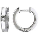 Allura 0.02 CT. T.W. Diamond Accented Cuff Earrings in Sterling Silver (I3)