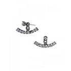 BaubleBar Arc Ear Jackets-Hematite