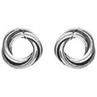Tressa Collection Celtic Stud Earrings - Silver