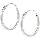 Journee Collection Sterling Silver Hoop Earrings - Silver