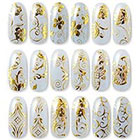 Amazon Bhbuy 108pcs 3D Gold Flowers Nail Art Stickers Decals For Nail Tips Decorations