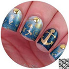 Twinkled T Anchor Nail Tape in  
