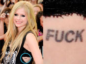 Avril Lavigne's Tattoos